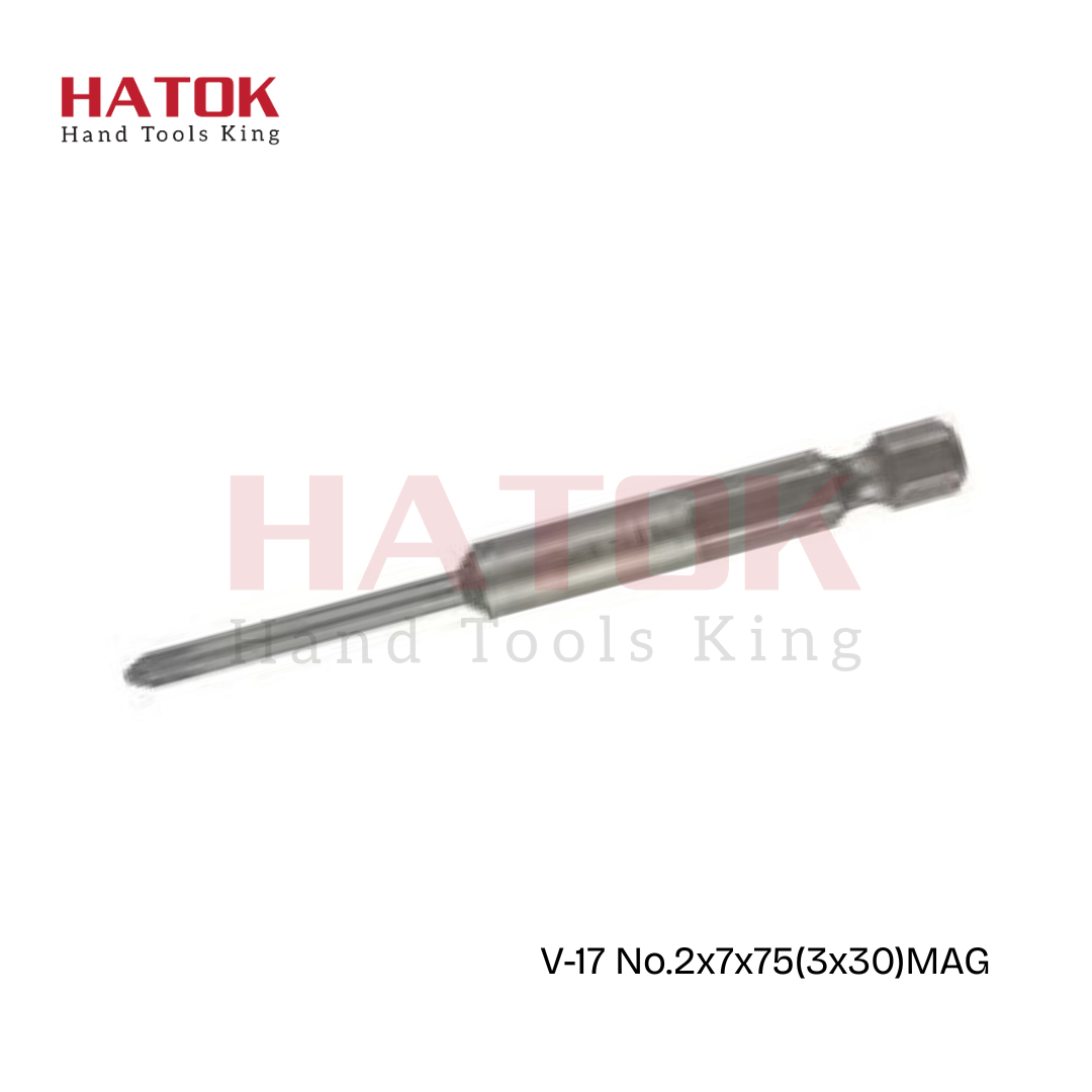 Đầu vặn ốc vít OHMI V-17No.2x7x75(3x30)MAG