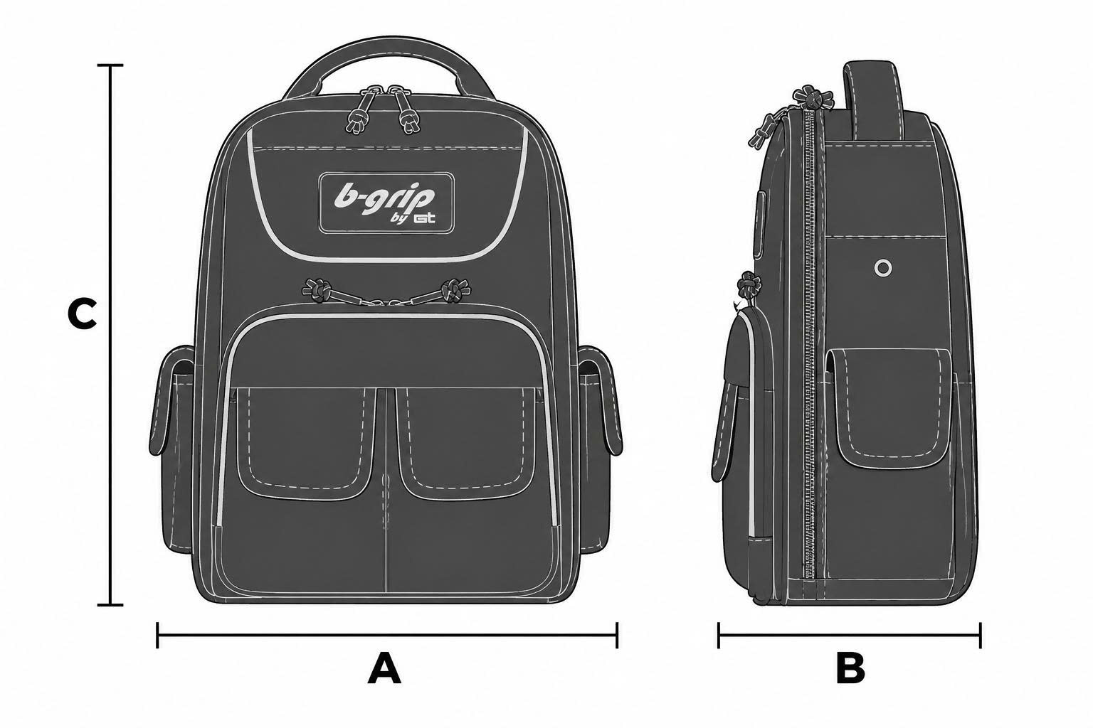 Ba lô đựng dụng cụ chuyên nghiệp hạng nặng GT Line GRIP PACK