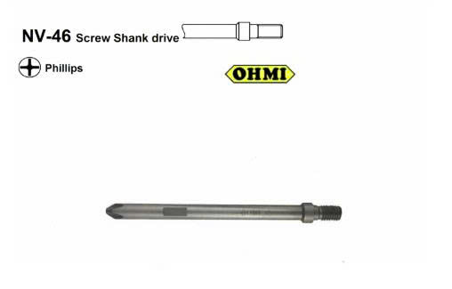 Đầu vặn ốc vít OHMI NV-46No.2x8x100(6x83)LLSS