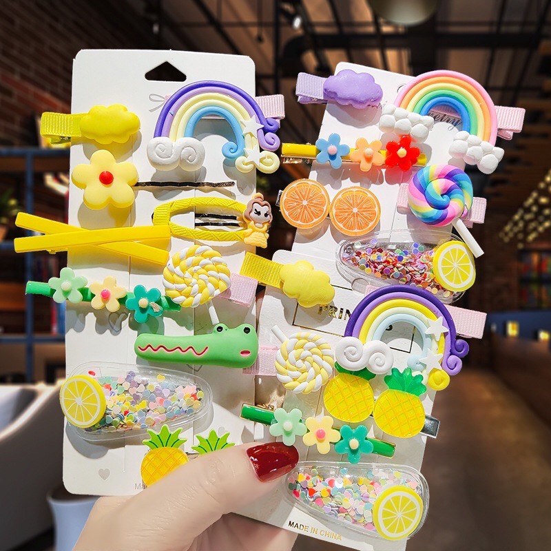 SET 10 KẸP TÓC XINH XẮN CHO BÉ GÁI