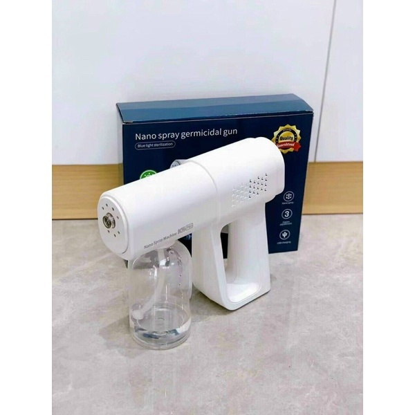 ⛑️CHÍNH HÃNG - BẢO HÀNH 12 THÁNG⛑️Súng Khử Khuẩn Phun Xịt Khử Sát Trùng Nano K5 Hàng Chuẩn In Laser 8 Mắt UV