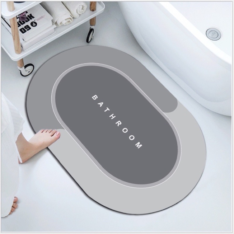 GIÁ SỈ - Thảm Dậm Chân Silicon BATHMAT Hút Nước - Thảm Lau Chân Siêu Mềm Siêu Dày, Thấm Nước Chống Trượt siêu tốt