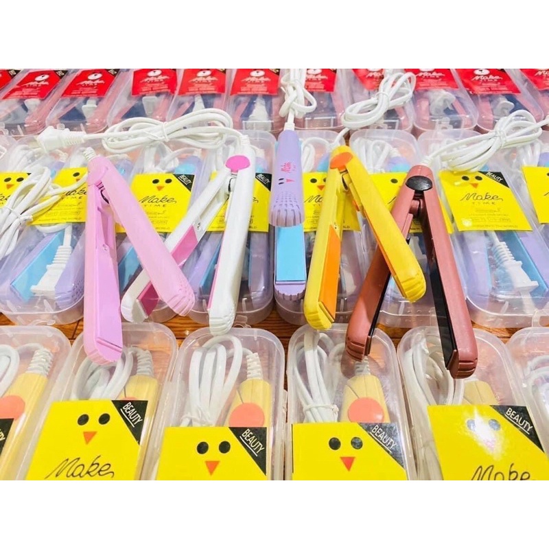 Máy duỗi tóc mini du lịch - Máy bấm tóc mini du lịch tặng hộp đựng cao cấp