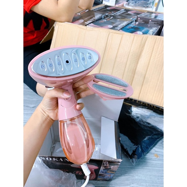 Bàn ủi hơi nước cầm tay Sokany Công suất 1500Uw - Máy là hơi nước siêu bền đẹp bàn là mini du lịch gấp gọn chính hãng
