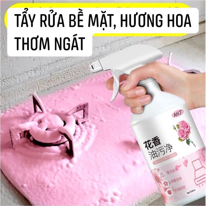 Xịt Tẩy Rữa Nhà Vệ Sinh Dạng Bọt Mùi Hoa Anh Đào 500ml