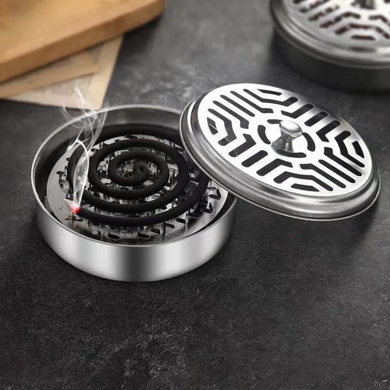 Hộp Đựng Nhang Muỗi Dụng Cụ Gạt Tàn Thuốc An Toàn Chống Cháy Dễ Dàng Vệ Sinh