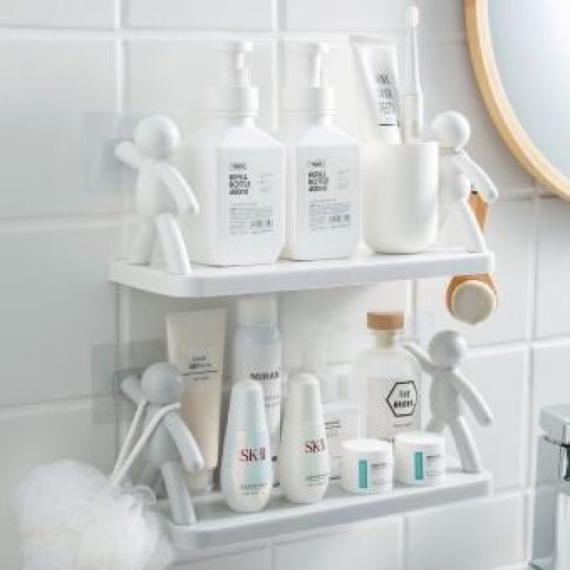 Kệ Hình Nhân Thiết Kế Độc Đáo Làm Kệ Decor Trang Trí Phòng Kèm Miếng Dán Tường Không Cần Khoan Tường