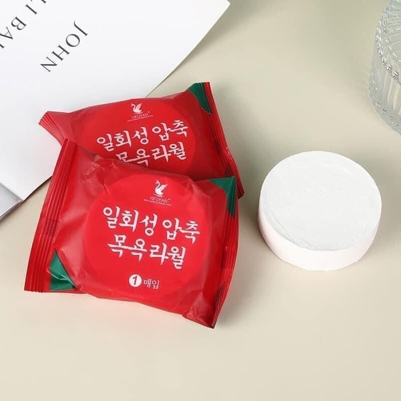 Khăn Tắm Nén Du Lịch Bằng Cotton Tiện Lợi Dùng Một Lần Kích Thước 70*140cm