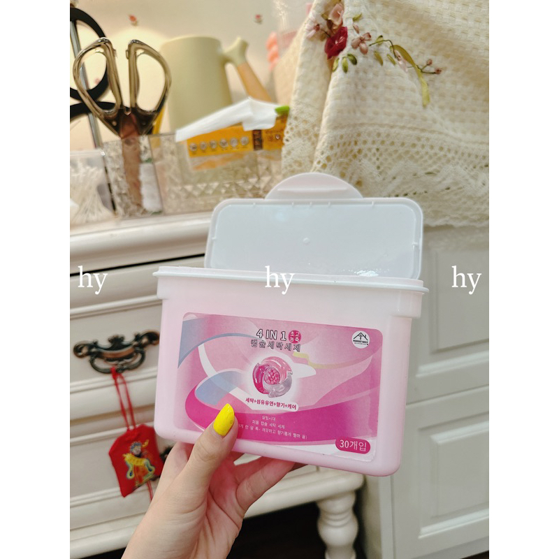 Viên Giặt Xả Cô Đặc Gelijing 2in1 Hương Hoa Anh đào