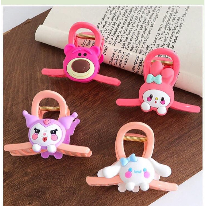 Set 4 Kẹp Tóc Hoạt Hình Dành Cho Bé Gái Siêu Đáng Yêu