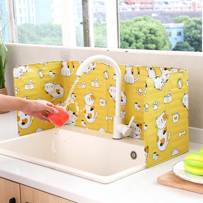 Tấm Chắn Dầu Mỡ Hoạ Tiết, Miếng Chắn Bếp, Che Gió Bếp Ga, Chống Bắn Dầu Mỡ Tiện Dụng Cho Nhà Bếp