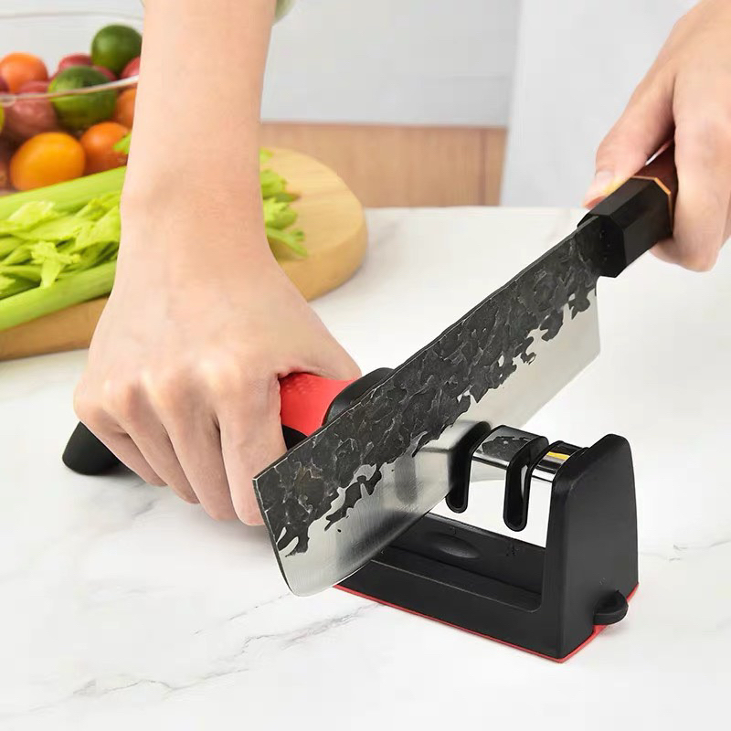 Dụng Cụ Mài Dao Kéo 3 Cấp Độ Cầm Tay Mài Dao Nhanh Bén Siêu Tiện Lợi