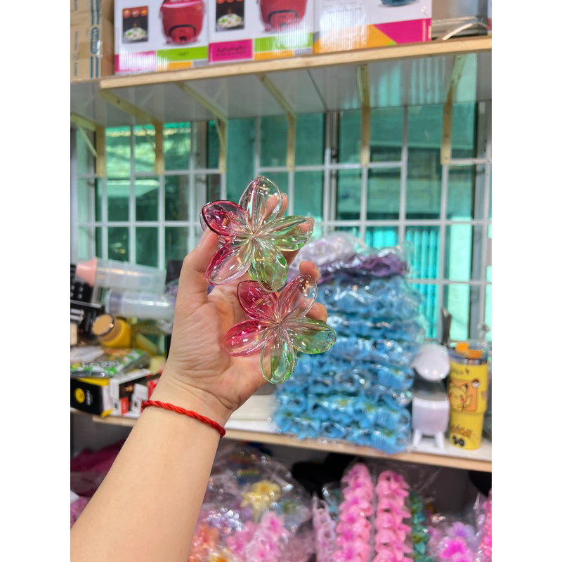Kẹp Tóc Hoa Sứ 8cm Nhiều Màu Sắc Thích Hợp Đễ Đi Biển