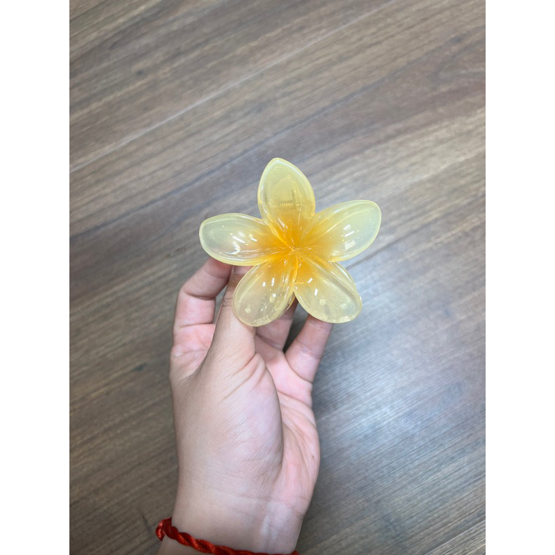 Kẹp Tóc Hoa Sứ 8cm Kẹp Tóc Càng Cua Kẹp Tóc Đi Biển Nhiều Màu Sắc Rực Rỡ Dành Cho Bạn Gái