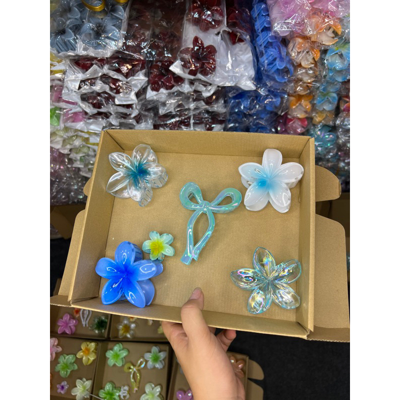 ( Mua 5 Tặng 1 ) Set Quà Tặng Kẹp Hoa Sứ Thích Hợp Làm Quà Tặng Sinh Nhật, Dịp Lễ