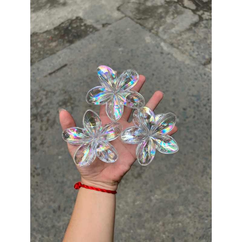 Kẹp Tóc Hoa Sứ 8cm Dành Cho Bạn Gái Thích Hợp Đễ Đi Biển Tặng Quà