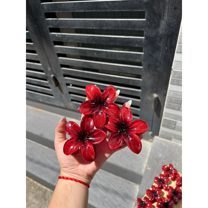 Kẹp Tóc Hoa Sứ 8cm Dành Cho Bạn Gái Thích Hợp Đễ Đi Biển Tặng Quà