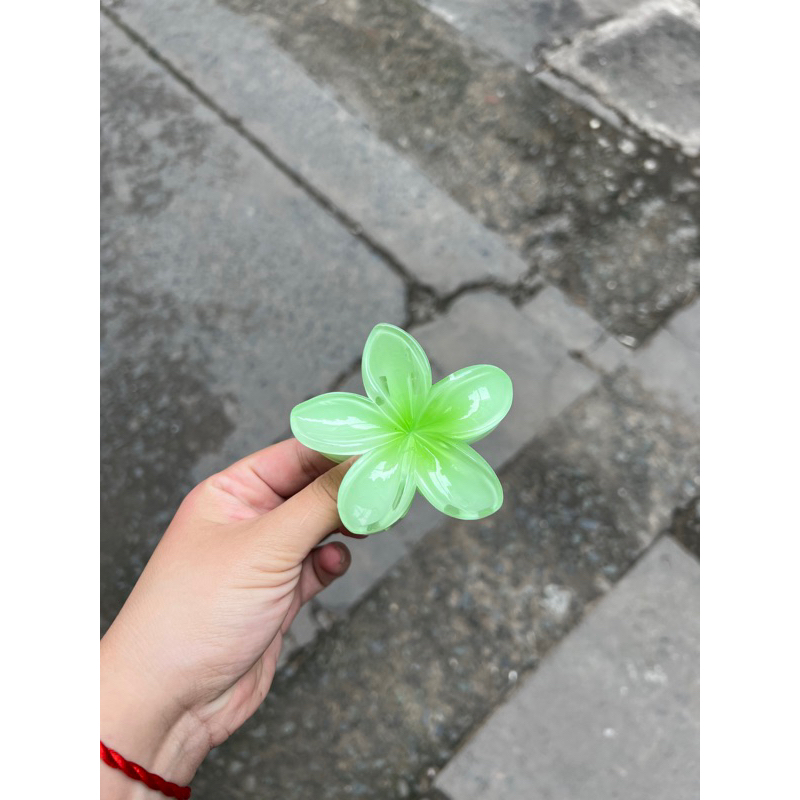 Kẹp Tóc Hoa Sứ 8cm Dành Cho Bạn Gái Thích Hợp Đễ Đi Biển Tặng Quà