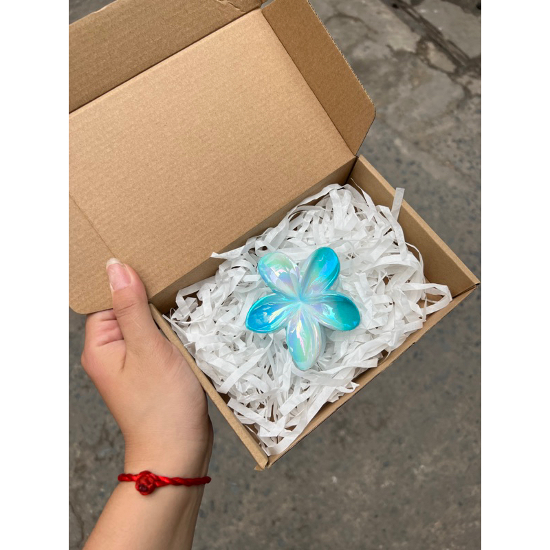 Kẹp Tóc Hoa Sứ 8cm Dành Cho Bạn Gái Thích Hợp Đễ Đi Biển Tặng Quà