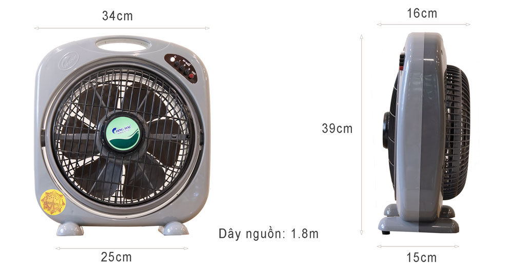 Quạt hộp chinghai BF1688 sải cánh 25cm, 35W