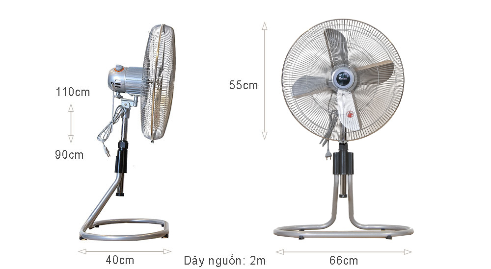 Quạt sàn chinghai FF2399, sải cánh 50cm, công suất 145w