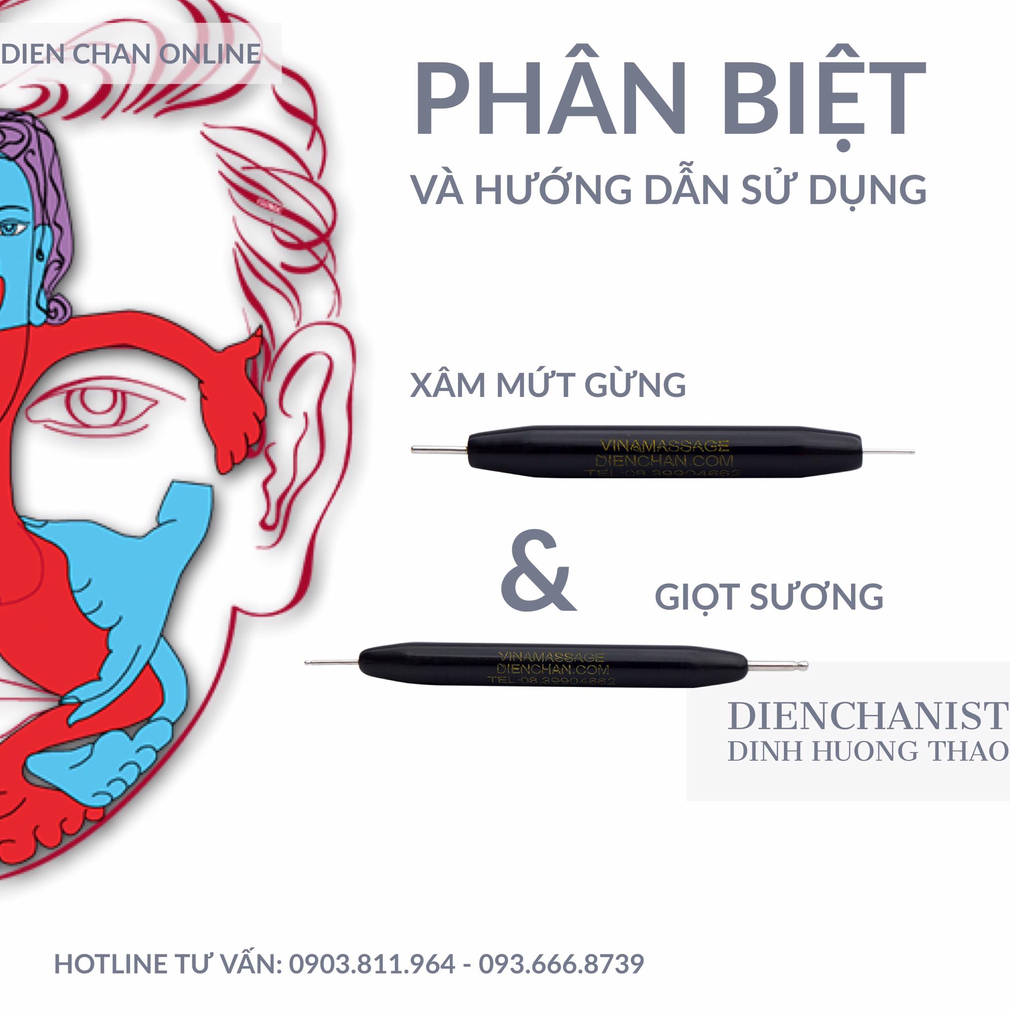 Phân biệt và hướng dẫn cách sử dụng hai dụng cụ: Giọt sương - Giọt mưa của Diện Chẩn