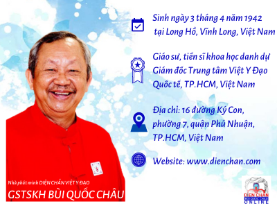 TIỂU SỬ THẦY BÙI QUỐC CHÂU & LỊCH SỬ RA ĐỜI PHƯƠNG PHÁP DIỆN CHẨN