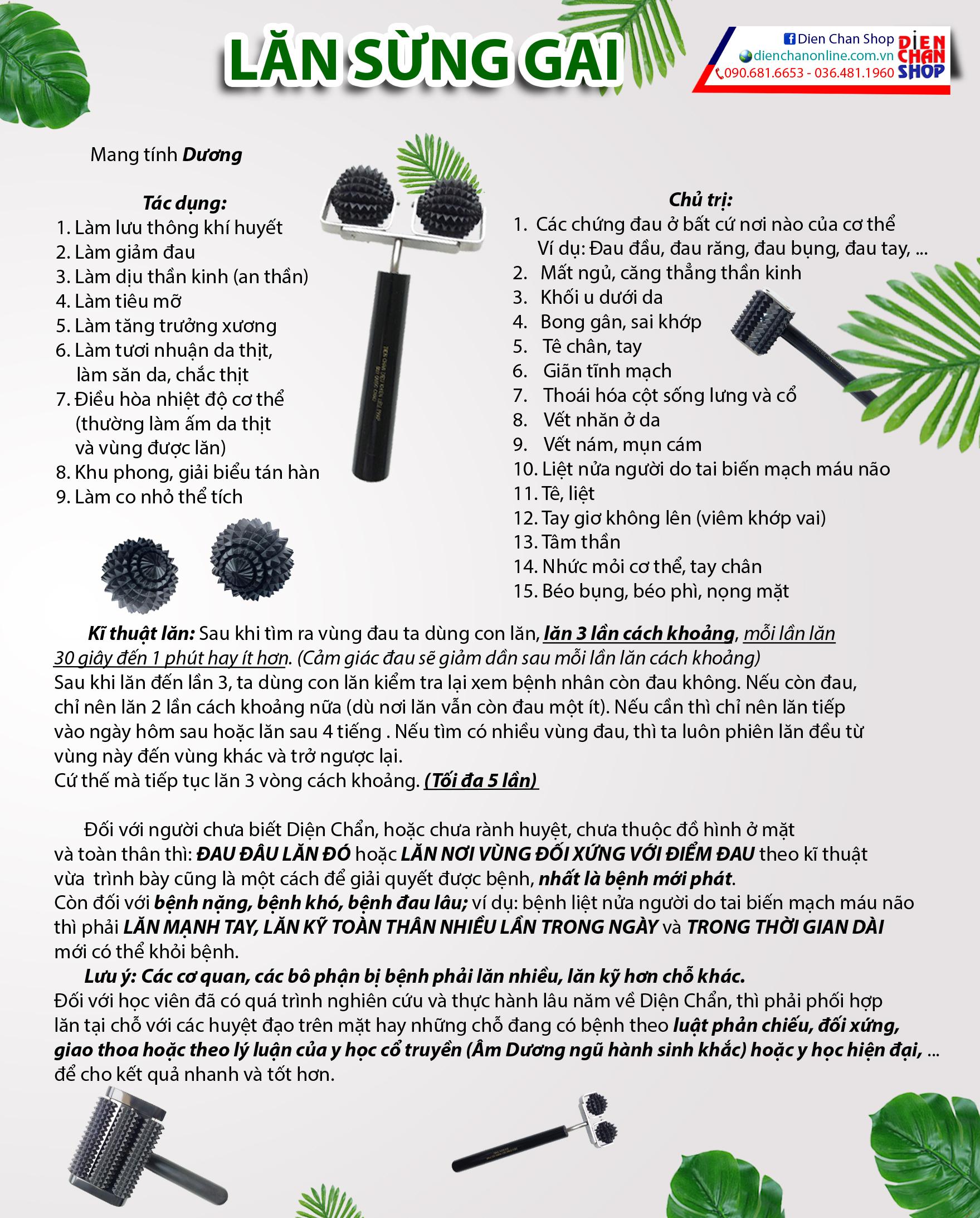 Cách dùng các loại  dụng cụ lăn sừng gai hiệu quả