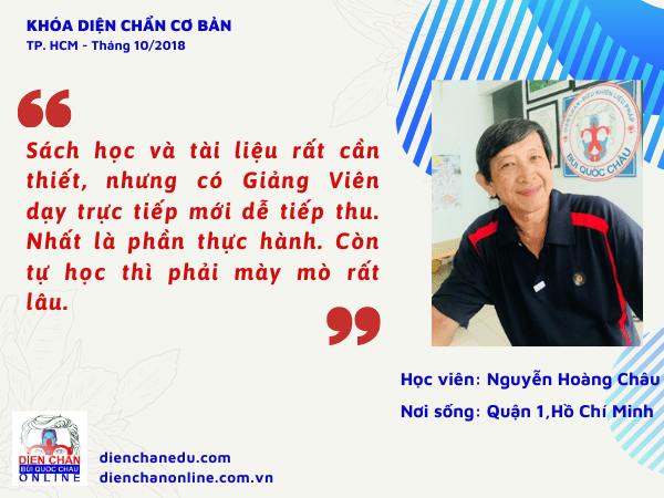 HỌC VIÊN NGUYỄN HOÀNG CHÂU- BÀI THU HOẠCH KHÓA DIỆN CHẨN CƠ BẢN
