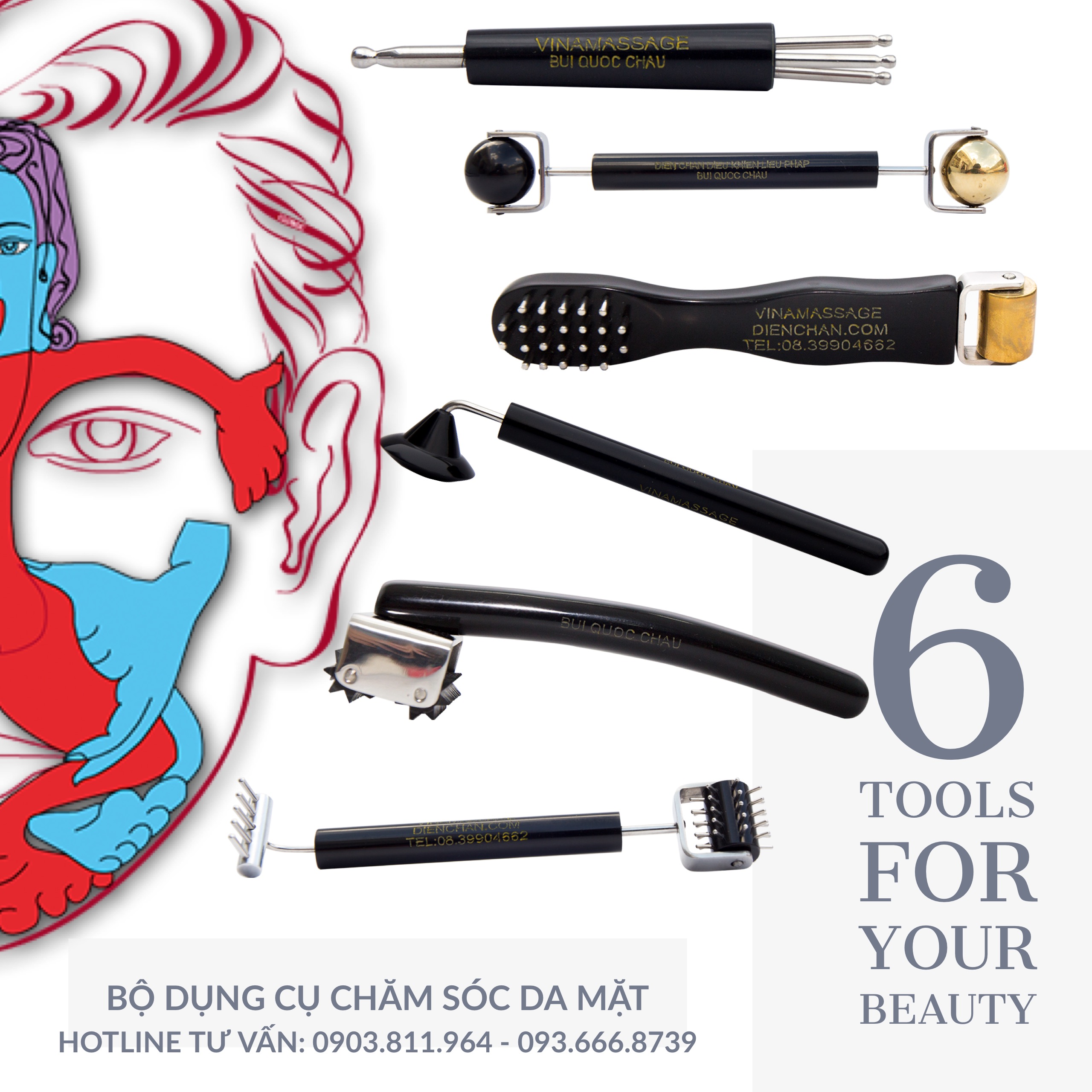 Cách sử dụng dụng cụ Diện Chẩn làm đẹp cho da mặt đơn giản