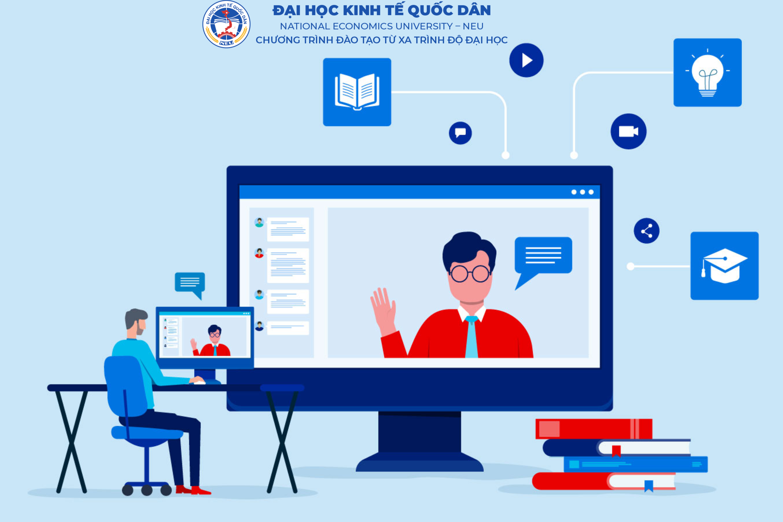 Thông tin tổng quan về chương trình Đại học Kinh tế Quốc dân hệ từ xa (NEU E-Learning)