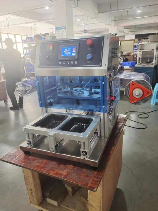 máy dán miệng khay nhựa tự động, thay khuôn linh động RS_ES30TA