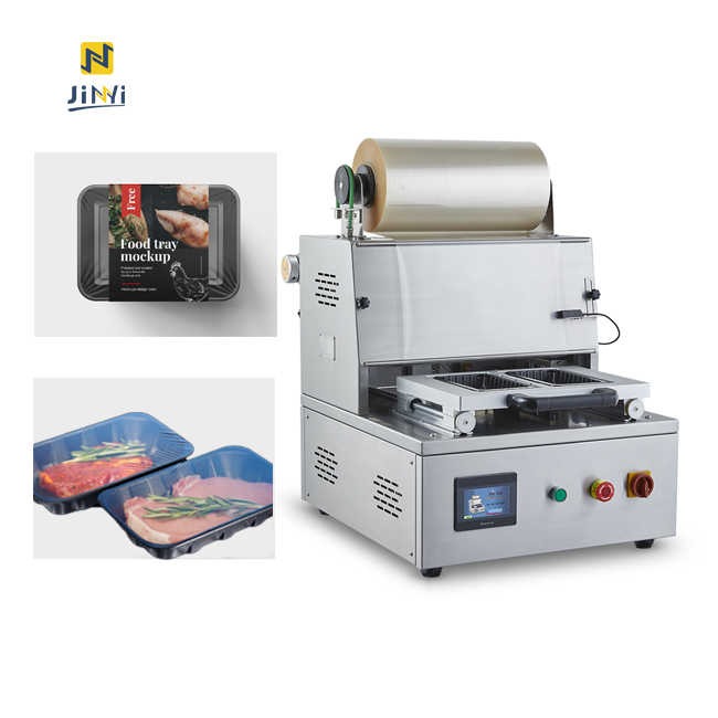 Máy Dán Miệng Khay Nhựa Tự Động Kèm Hút Chân Không Hoặc MAP Khí RS ES40TE