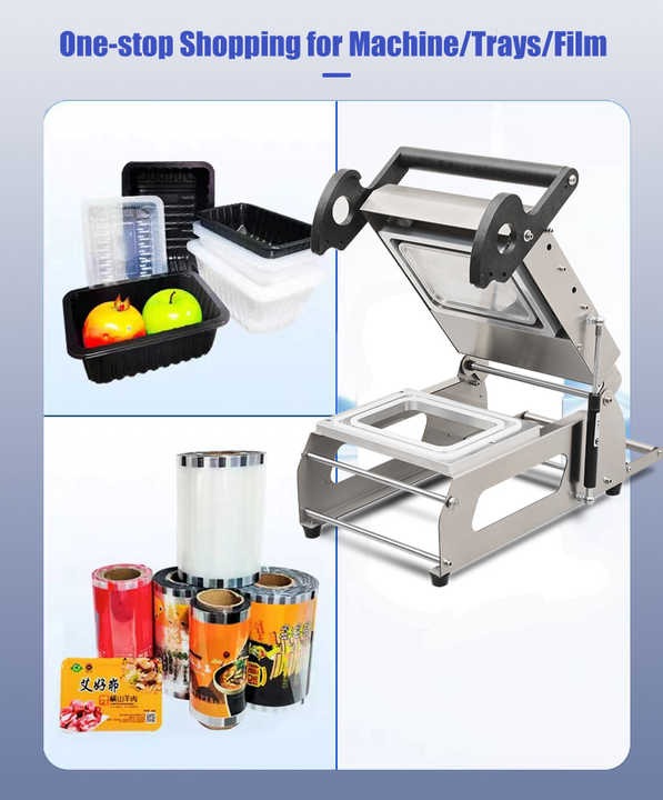 Máy dán miệng khay nhựa thực phẩm FR220E