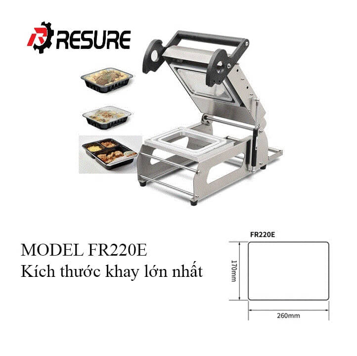 Máy Dán Miệng Khay Nhựa Thủ Công Loại Size Khay Lớn FR220E✅✅