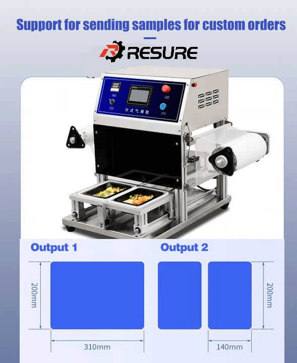 máy dán miệng khay nhựa tự động, thay khuôn linh động RS_ES30TA