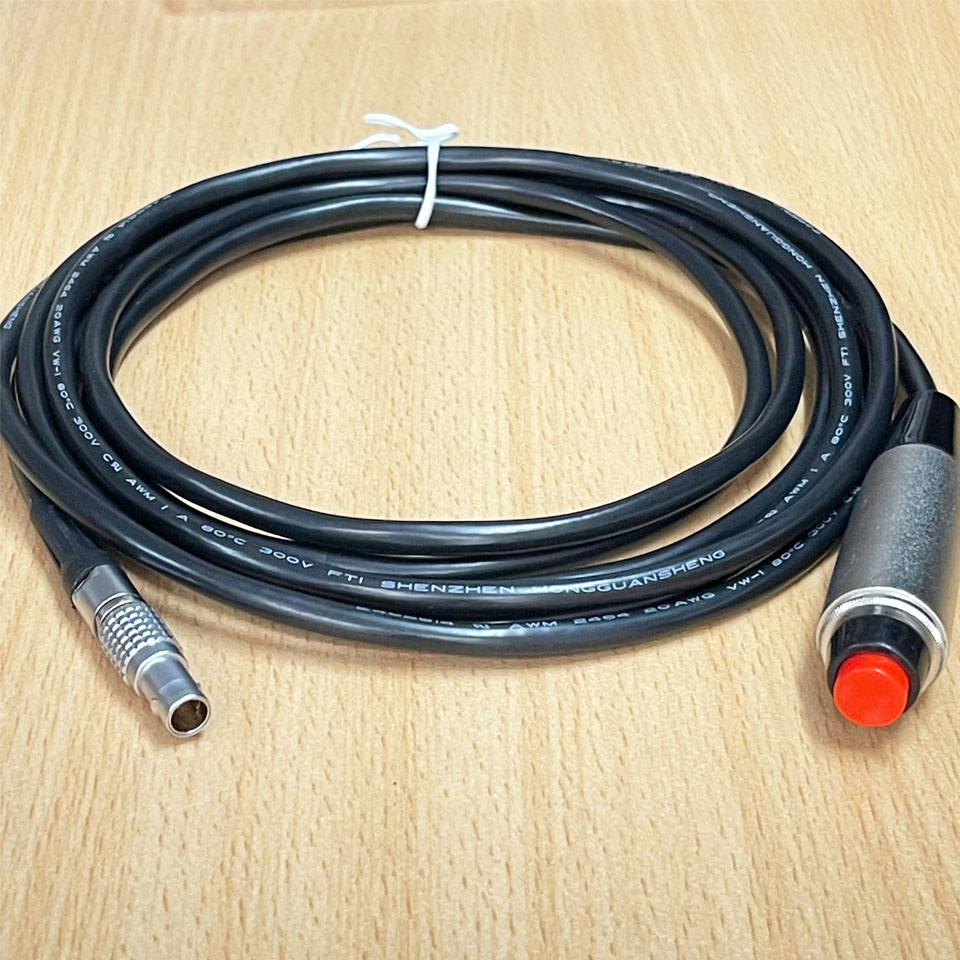 Cáp Điều Khiển Ghi Hình Simple 3-Pin Fischer Trigger Cable Lemo 5 Pin Male to Công Tắc Bấm Tay Dài 3M For High-End Camera ARRI Alexa Mini Amira Or Via Port Expanders D-Box or B-Box on RED or Sony VENICE Camera Systems.