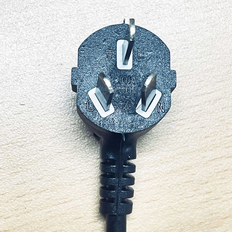 Dây nguồn 3 Chấu Chuẩn Chéo Vuông Góc  AC Power Cord Australia & China IEC60320 IEC C5 10A 250V 3X0.75mm Length 1.3M