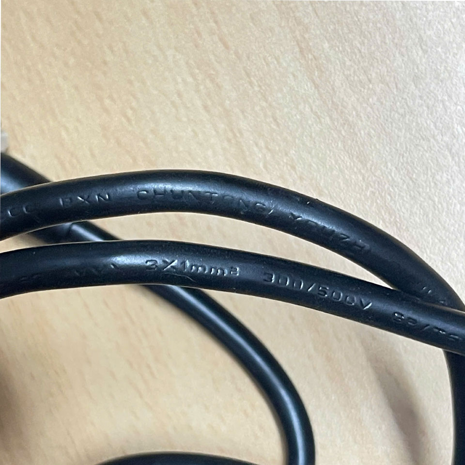 Dầy Nguồn CHUNTONG YOUZHI WEIPU WS16 3 Pin Male To C13 3-Prong Power Cord 10A 250V 3x1.0mm² Length 1.5M