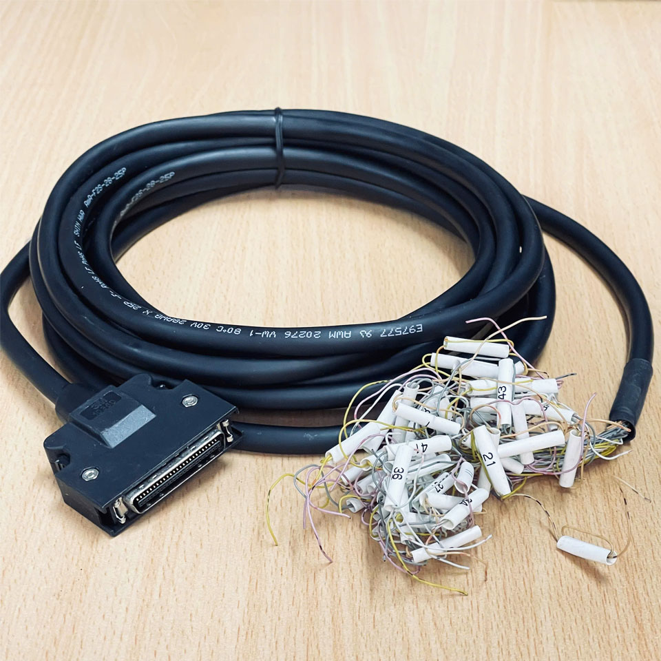 Cáp Tín Hiệu I/O IOC-SH05U50CNA Dài 5M Servo CN1 Connection Cable Shielded MDR 50 Pin Male to 50 Core For Servo Driver Samsung/OE Max CSDJ Plus