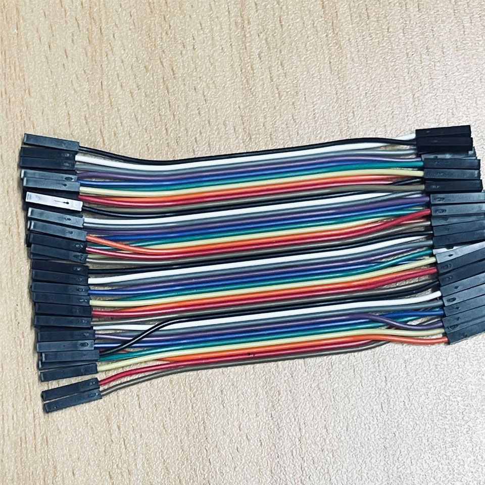 Dây Cắm Breadboard  40-Pin Female-to-Female Dupont Jumper Cable Dài 10Cm