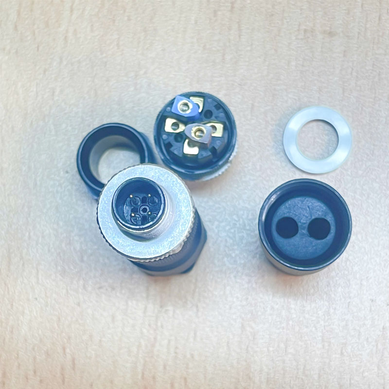 Đầu Kết Nối Cảm Biến Connector M12 A-Coded 4 Pin Male For Connector Aviation Plug Head Sensor