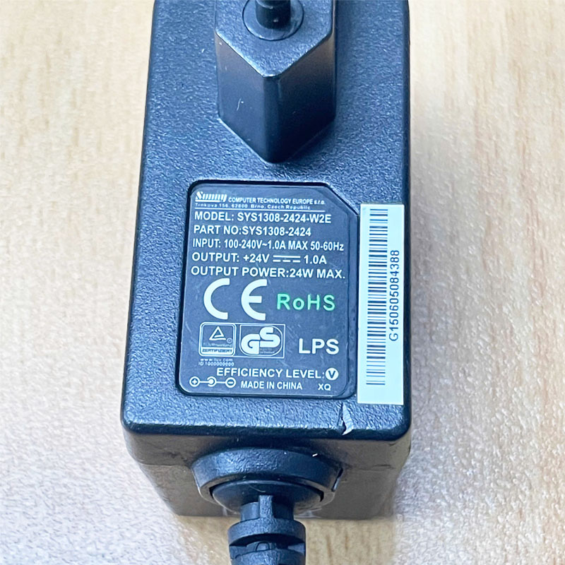 Chuyển nguồn Adapter SUNNY 24V 1A SYS1308-2424-W2E Connector Tip Size 5.5mm x 2.1mm