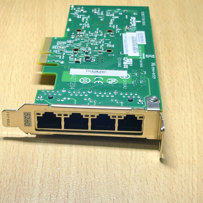 Card Mạng Dell Broadcom BCM95719A1904G Quad 4 Port Lan Gigabit Ethernet Dell Broadcom 5719 Quad Port 1Gb RJ45 Low Profile