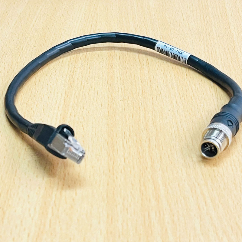 Cáp M12 X-Code to RJ45 GigE X_CODE-E-005 Cable For Basler Cognex ...