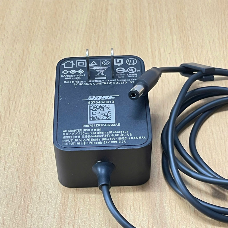 Chuyển nguồn Adapter BOSE  24V 0.9A F24V-0.9C-DC-US Conector Tip Size 5.5mm x 2.1mm For Bose 808429-1100 Home Speaker 300 Wireless Smart Speaker