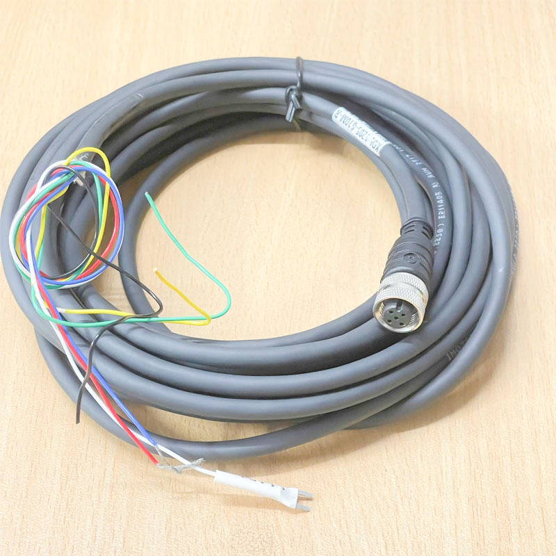 Cáp M12 5 Pin A-Code Female to 6 Core End Dài 6M  Aviation Sensor Connector Industrial Cable for Device Network Fieldbus Module