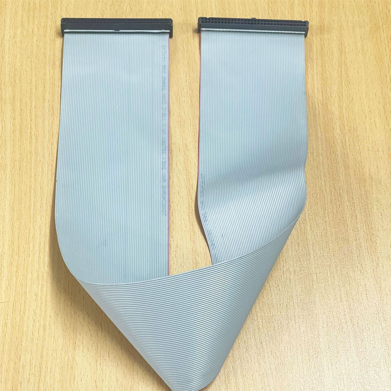 Cáp Ruy Băng IDC 64 Pin Flat Ribbon Cable Female Connector Pitch 2x32P 64 Wire Female to Female IDC Flat Ribbon Cable Gray Length 1M