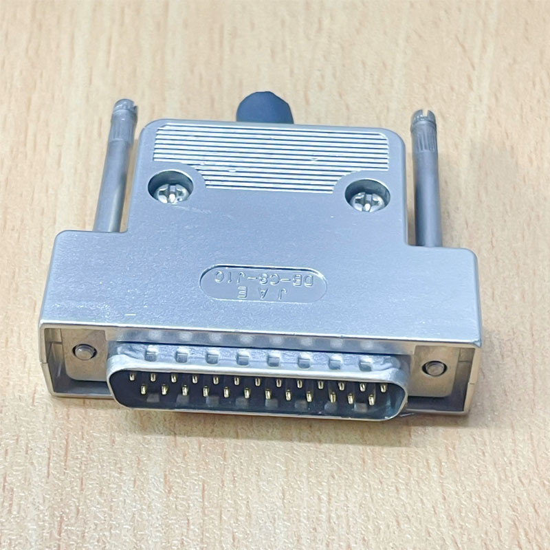 Đầu Jack Hàn JAE Electronics DB-C8-J10 DB25 Male Plug Socket Metal Shell Kit 2 Rows 25 Pin Serial Port Connector D-SUB 25 Adapters Solid Needle Gold Plating