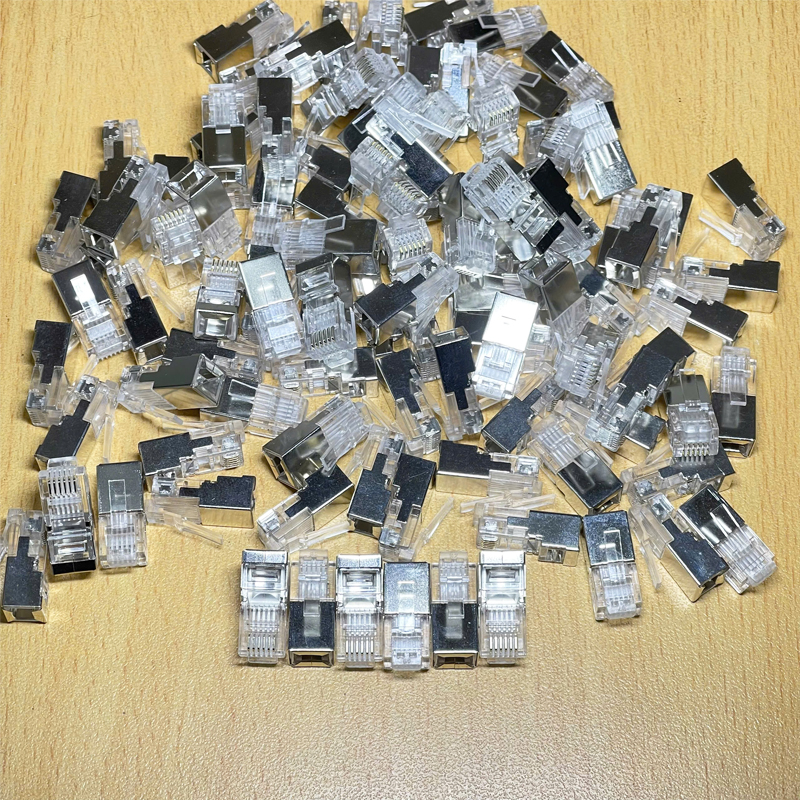 Đầu bấm RJ12 bọc sắt 6P6C SFTP RJ12 Shielded Modular Connector 6 Pin ...